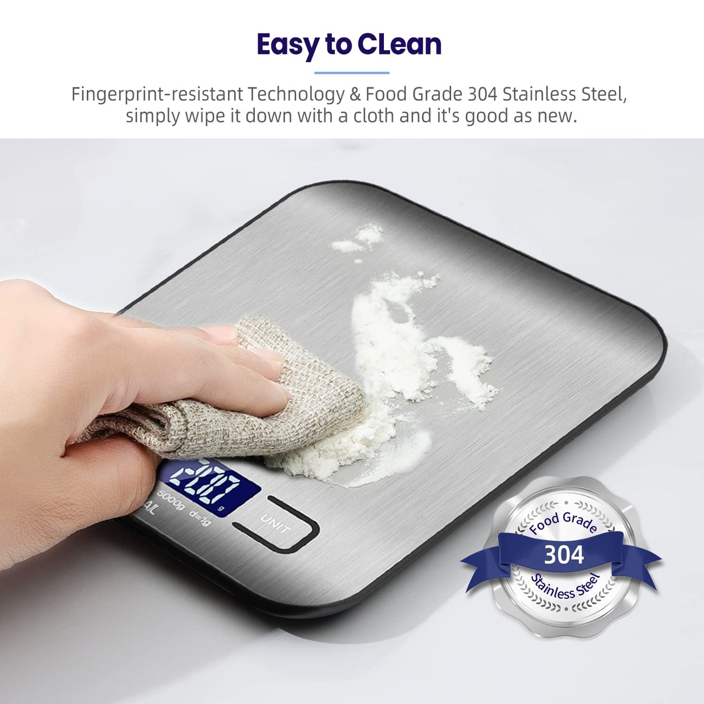 Digital kitchen scale – USB rechargeable
