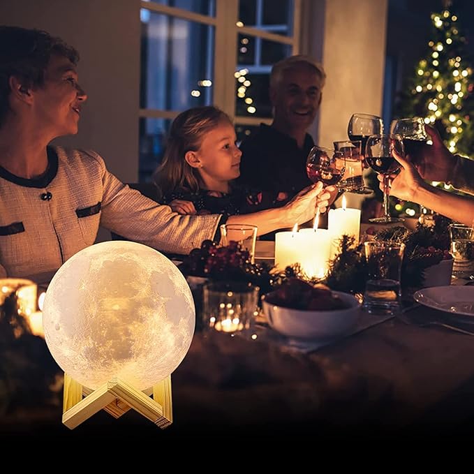 LUNA™ Lampada lunare – Luce notturna multicolore 3D