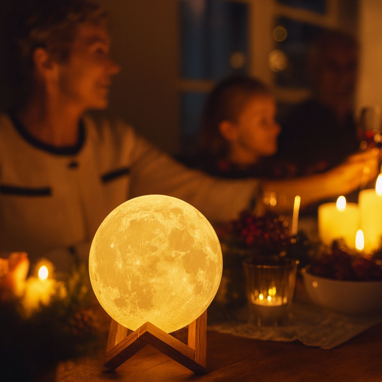 LUNA™ Lampada lunare – Luce notturna multicolore 3D