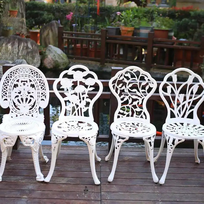 GEO Outdoor aluminum bistro table and 2 chairs