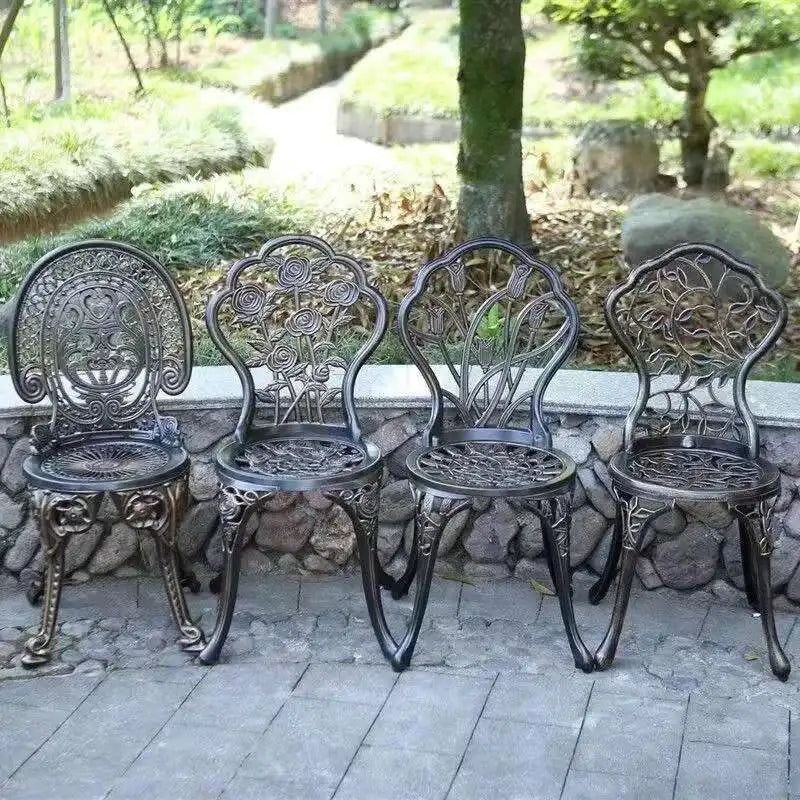 GEO Outdoor aluminum bistro table and 2 chairs