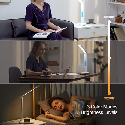 LED Desk Lamp with Wireless Charger