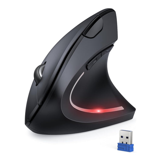 Wireless vertical ergonomic mouse – 2.4GHz