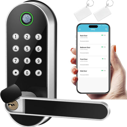 6-in-1 Smart door lock - Keyless fingerprint