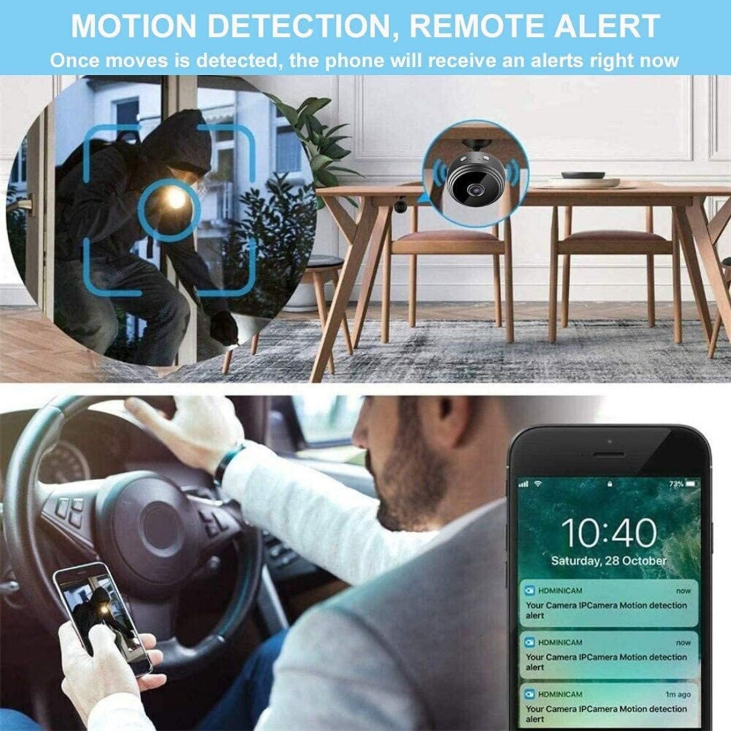 HD Mini Spy Camera – Night vision & Motion sensor