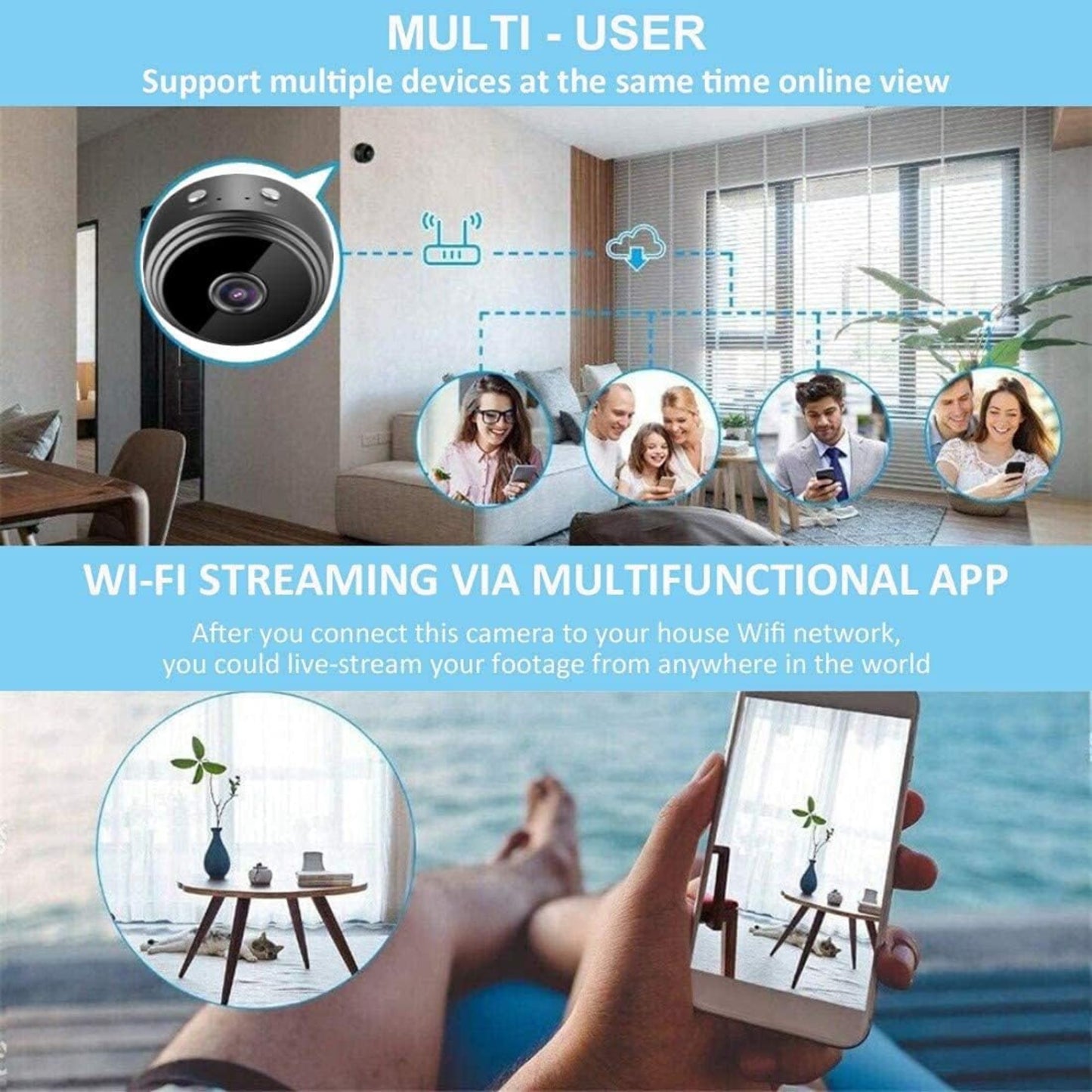 HD Mini Spy Camera – Night vision & Motion sensor