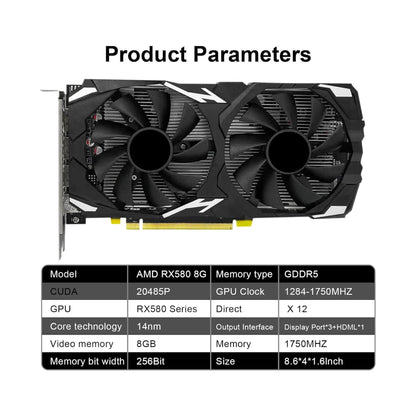 OmniTek™ AMD Radeon RX 580 8GB GDDR5 - Gaming GPU