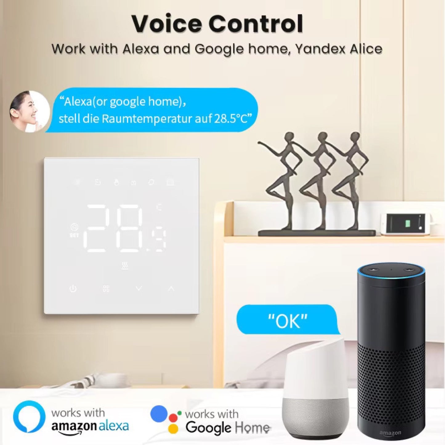 Termostato intelligente WiFi O1