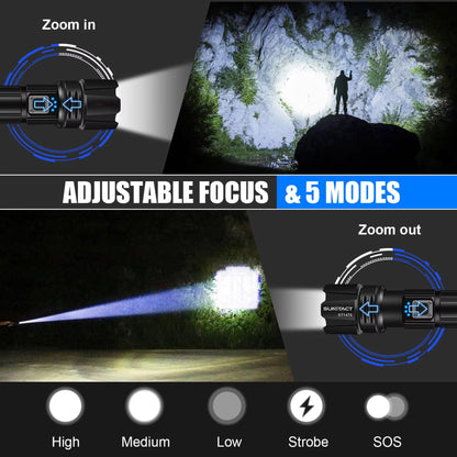 F550 Super bright rechargeable LED flashlight – 950000 lumen