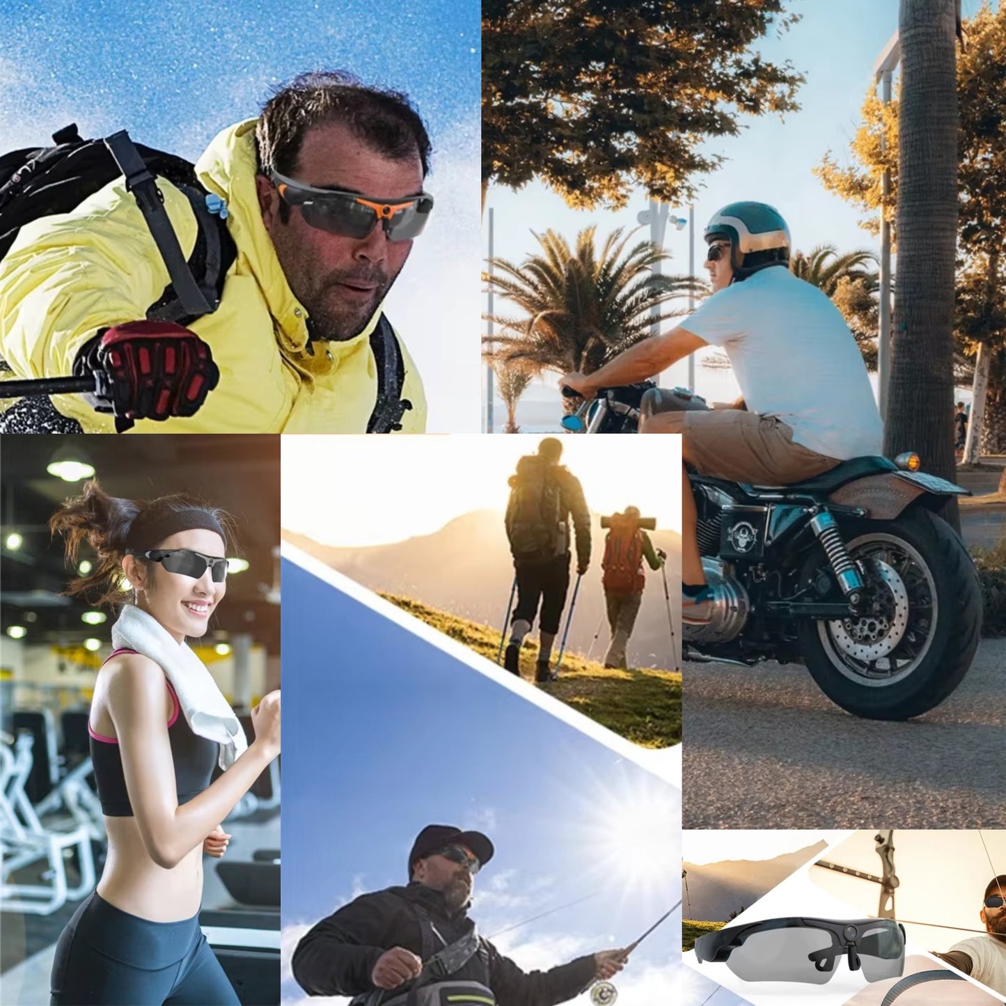 Sport HD 1080P Camera sunglasses