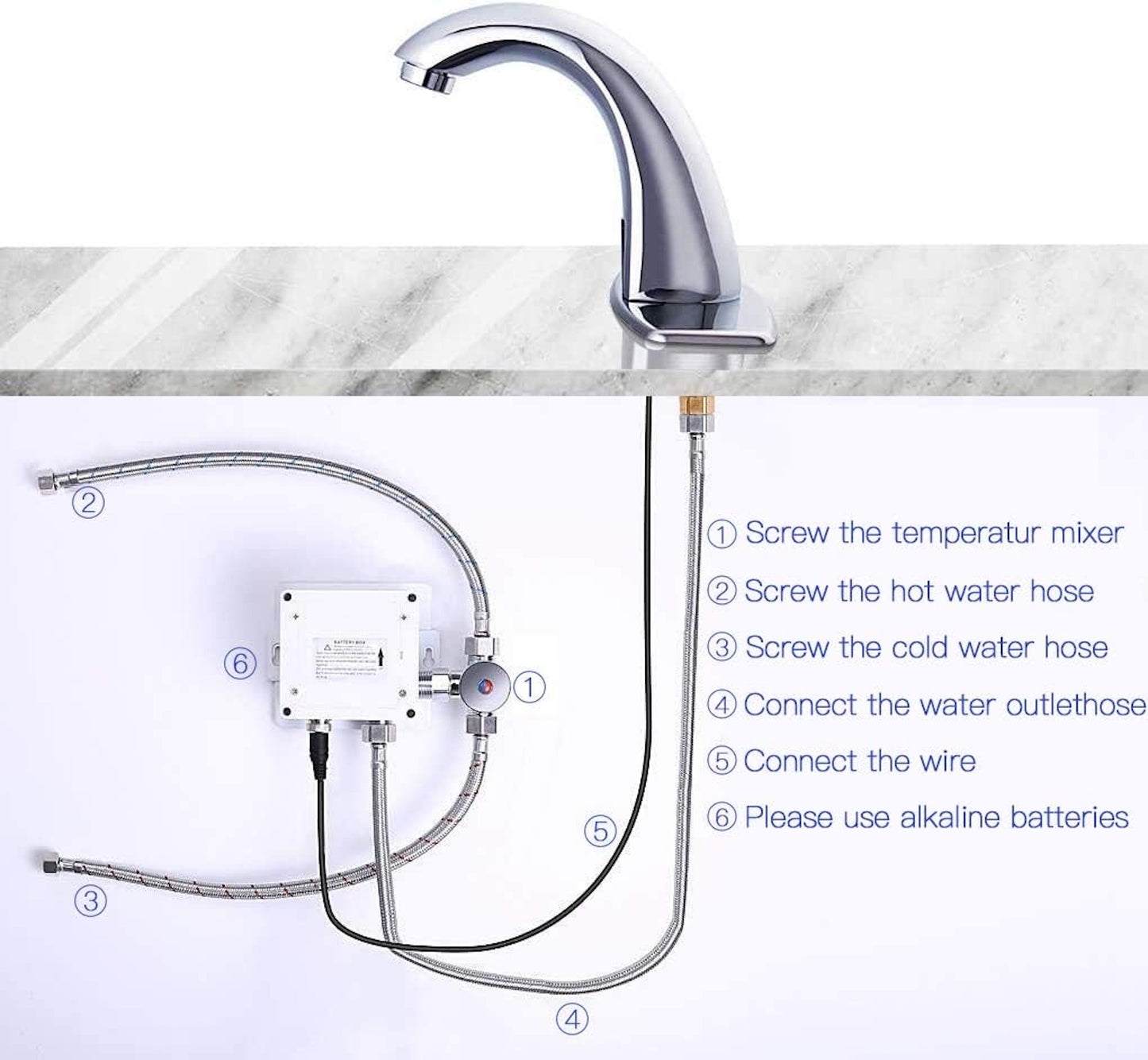 PureFlow™ Touchless bathroom faucet H16