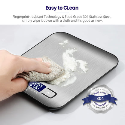 Digital kitchen scale – USB rechargeable