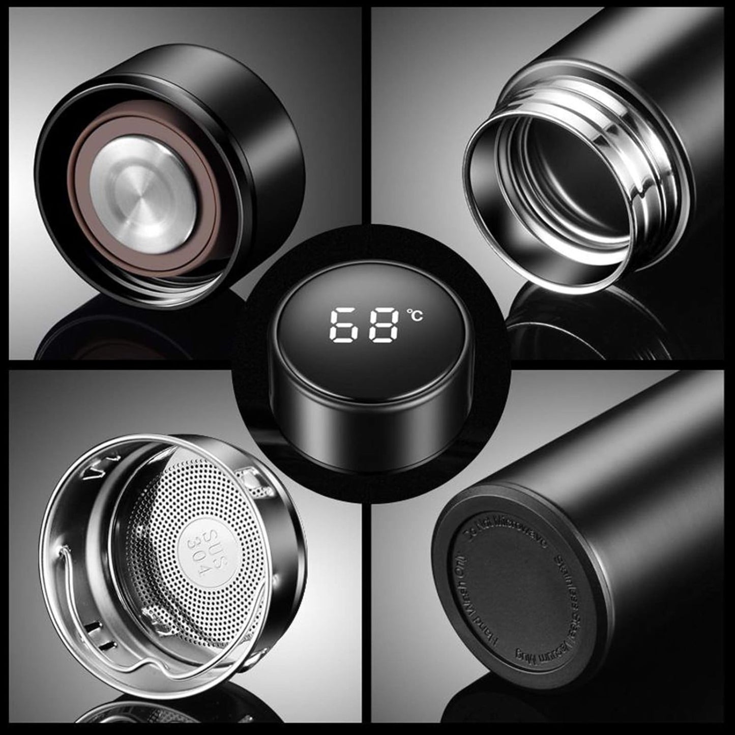 Smart water bottle 500ML – LCD touch screen