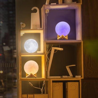 LUNA™ Lampada lunare – Luce notturna multicolore 3D