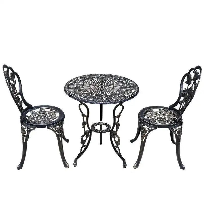 GEO Outdoor aluminum bistro table and 2 chairs