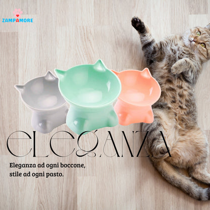 ELEGANZA™ Tall Anti-Dumping Cat Bowl